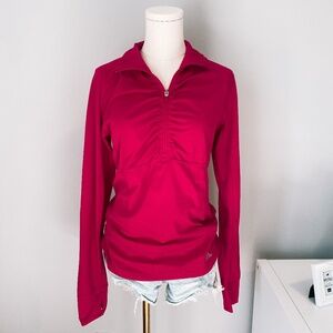 Pink Adidas Workout Jacket | Quarter Zip